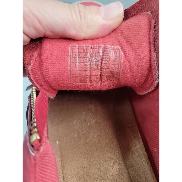Earth Origins Etta Womens Red Leather Comfort Shoes Sneakers Sz 9.5 Zipper EUC! - Picture 16 of 16